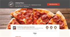 Desktop Screenshot of libertypizzaqueensbury.com