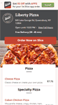 Mobile Screenshot of libertypizzaqueensbury.com